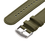 Archer Watch Straps - Canvas Quick Release Replacement Watch Bands (Faded Olive, 22mm)