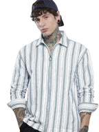 The Indian Garage Co Mens Relaxed Fit Striped Long Sleeves Resort Sweater