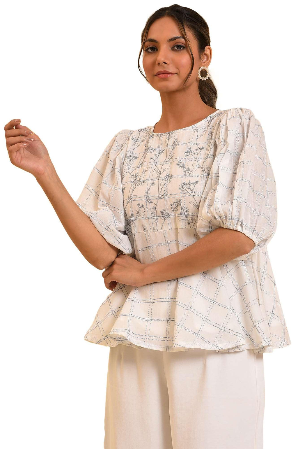 W for Woman Womens Regular Fit Top (23FEW31206-820554_Ecru