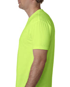 Next Level Mens Premium Fitted cVc crew Tee (N6210) neon HTHR green 3XL