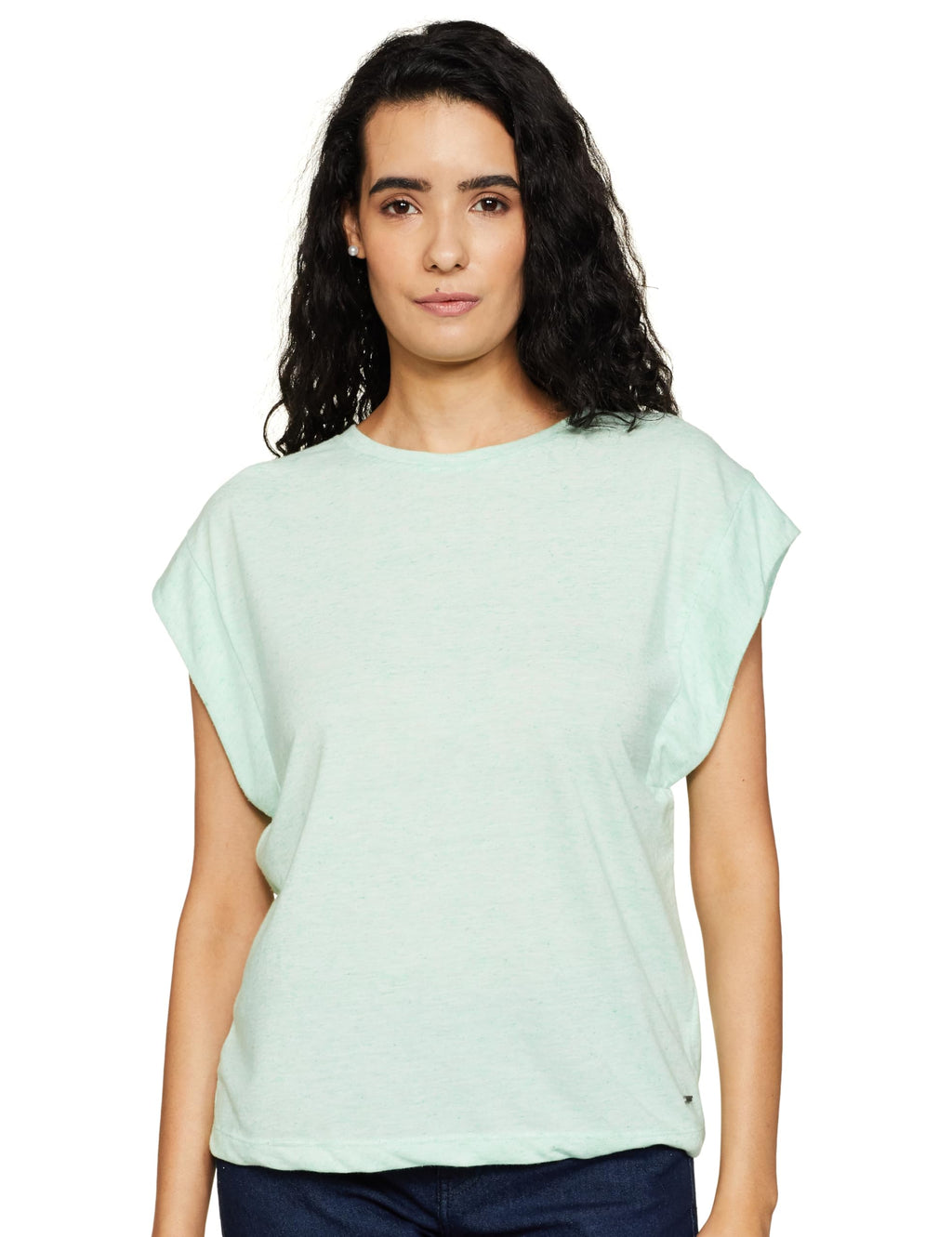 Pepe Jeans WomenS Regular Fit Solid T-Shirts