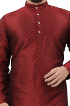 Baghadbillo Mens Cotton Blend Kurta With Mandarin Collar Neck Botton Down Full Sleeves Straight Lenght And Two Side Pockets | Ku