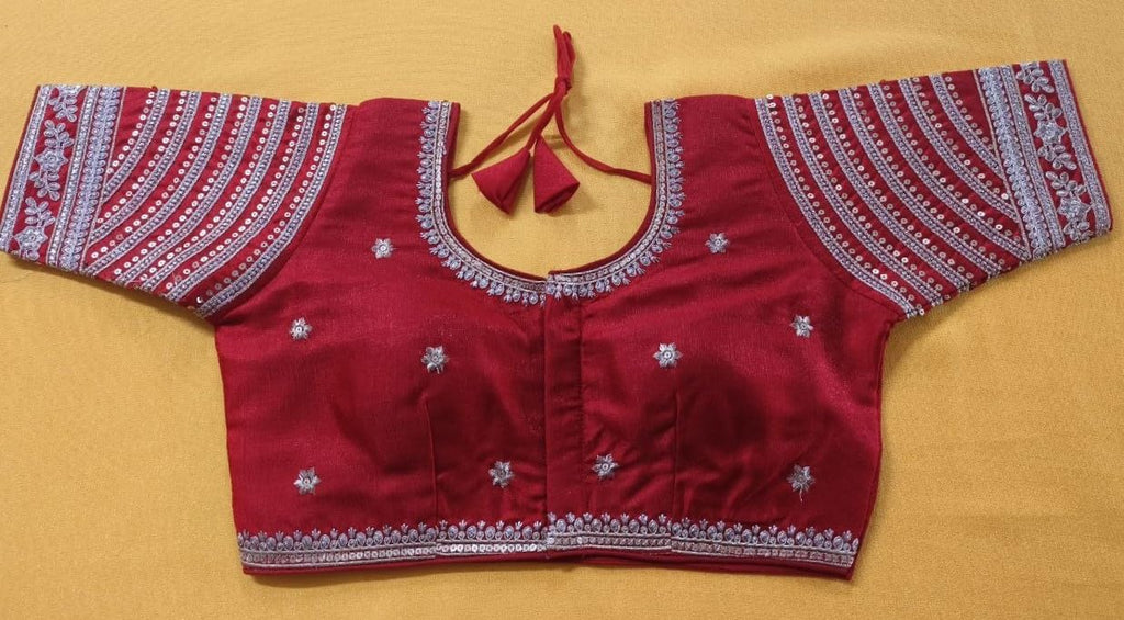 Vihu Fashion WomenS Blouse Readymade Blouse Embroidery Multi Coding Gold Thread Indian Ethnic Designer Stitched WomenS Readyma