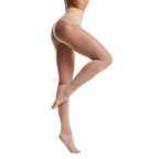 Frola Oil Shiny Stockings Pantyhose 360Seamless Crotch High Waist Smooth Tights for Women(Medium,1Pair Natural)