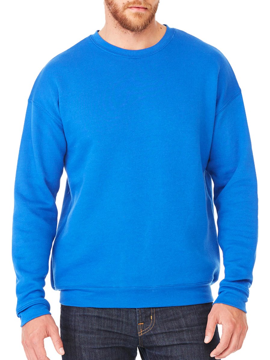 Unisex Drop Shoulder Fleece - WHITE - XS(D0102H7W92J)