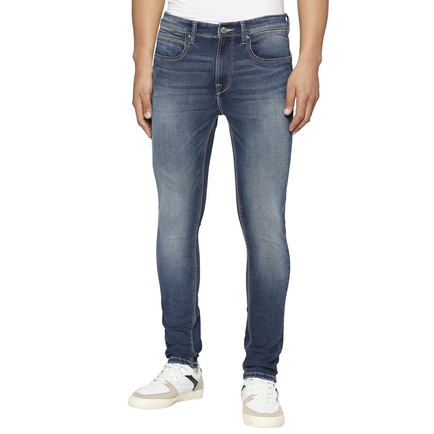 Pepe Jeans MenS Skinny Jeans (Pm207534Q031_Dark Used_Mid Indigo Blue