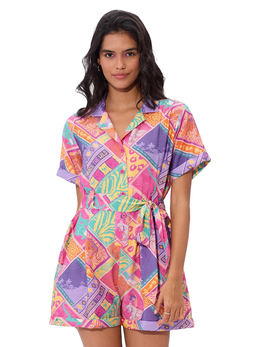 The Souled Store Jungle Vibes Cotton Jumpsuit for Women and Girls