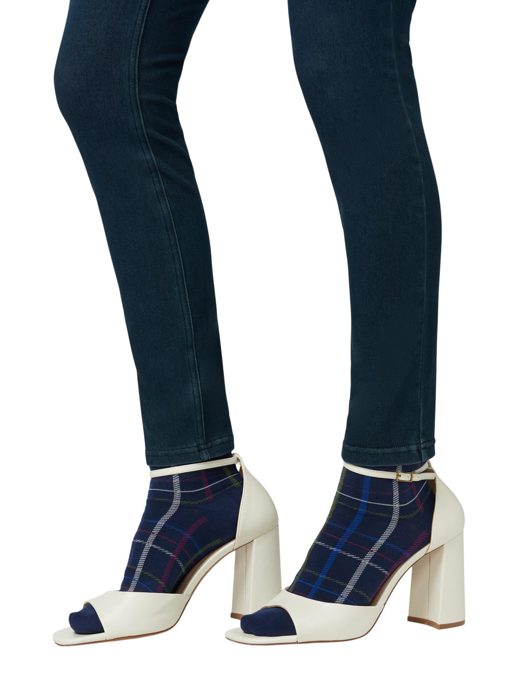 Hue Women's Ultra Soft High Waist Denim Leggings Sockshosiery, -black Indigo Wash, Medium