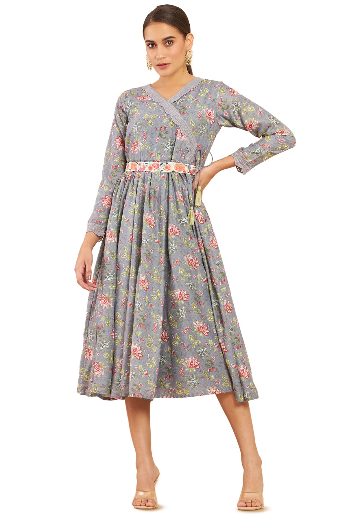 Soch Women Muslin Angrakha Kurta