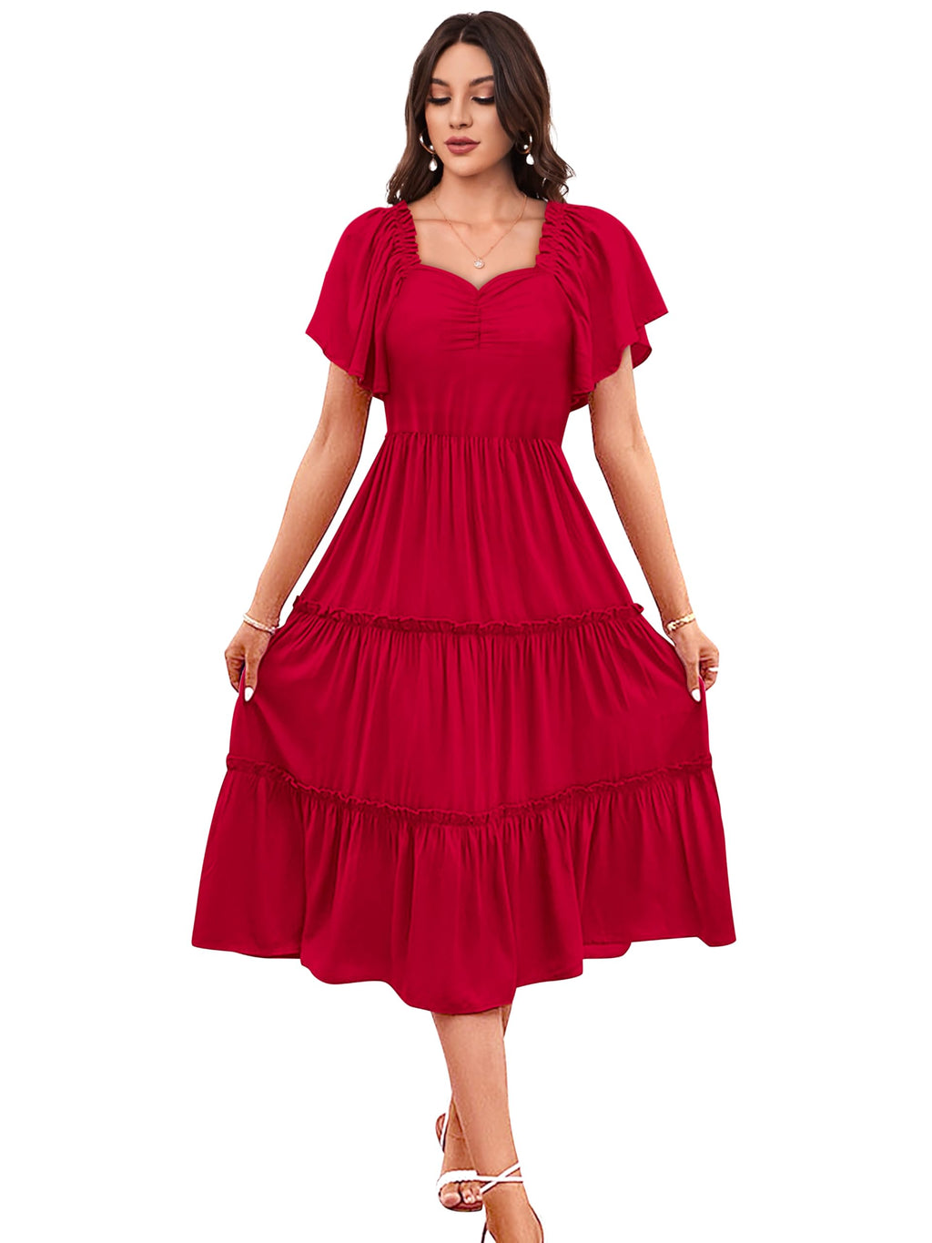 Toochki Dress For Women | Dresses For Women | Fit & Flare Dress | Anarkali Dress For Women | Midi Length Dress | Rayon Dresses |