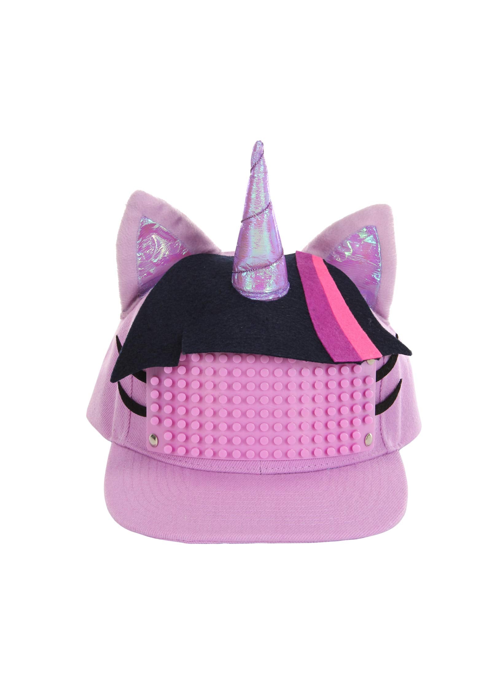 My Little Pony Twilight Sparkle Bricky Blocks Build On Snapback Hat