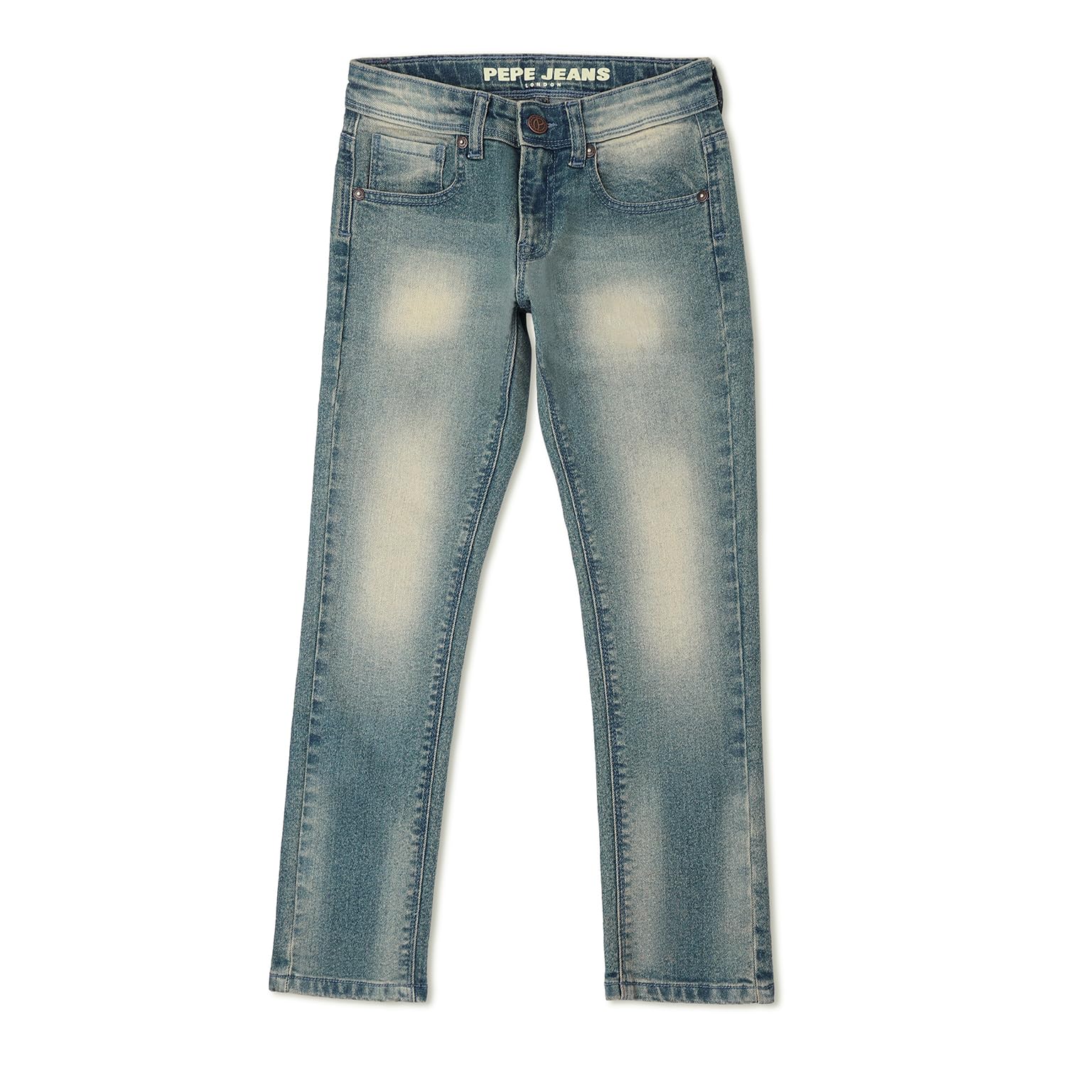 Boys Dark Blue Mid Rise Slim Fit Jeans