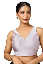 Soch Women Tissue Zari Woven Sleeveless Regular Fit Blouse