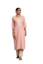 Libas Women'S Rayon Blend Yoke Design Straight Kurta (26810_Pink