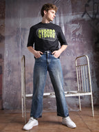 Hubberholme Men Cotton Washed Baggy Mid-Rise Jeans 19