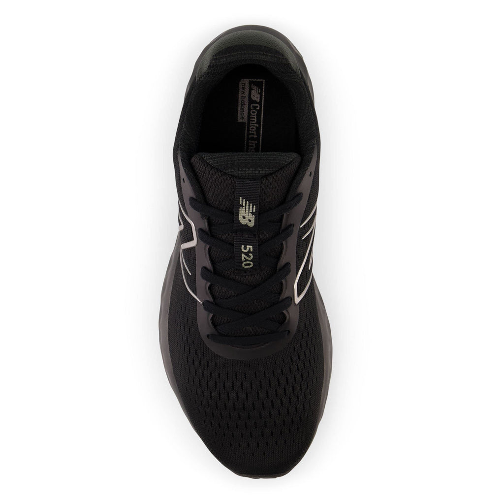 New Balance Men's 520 V8 Running Shoe, Black/Black, 10 X-Wide