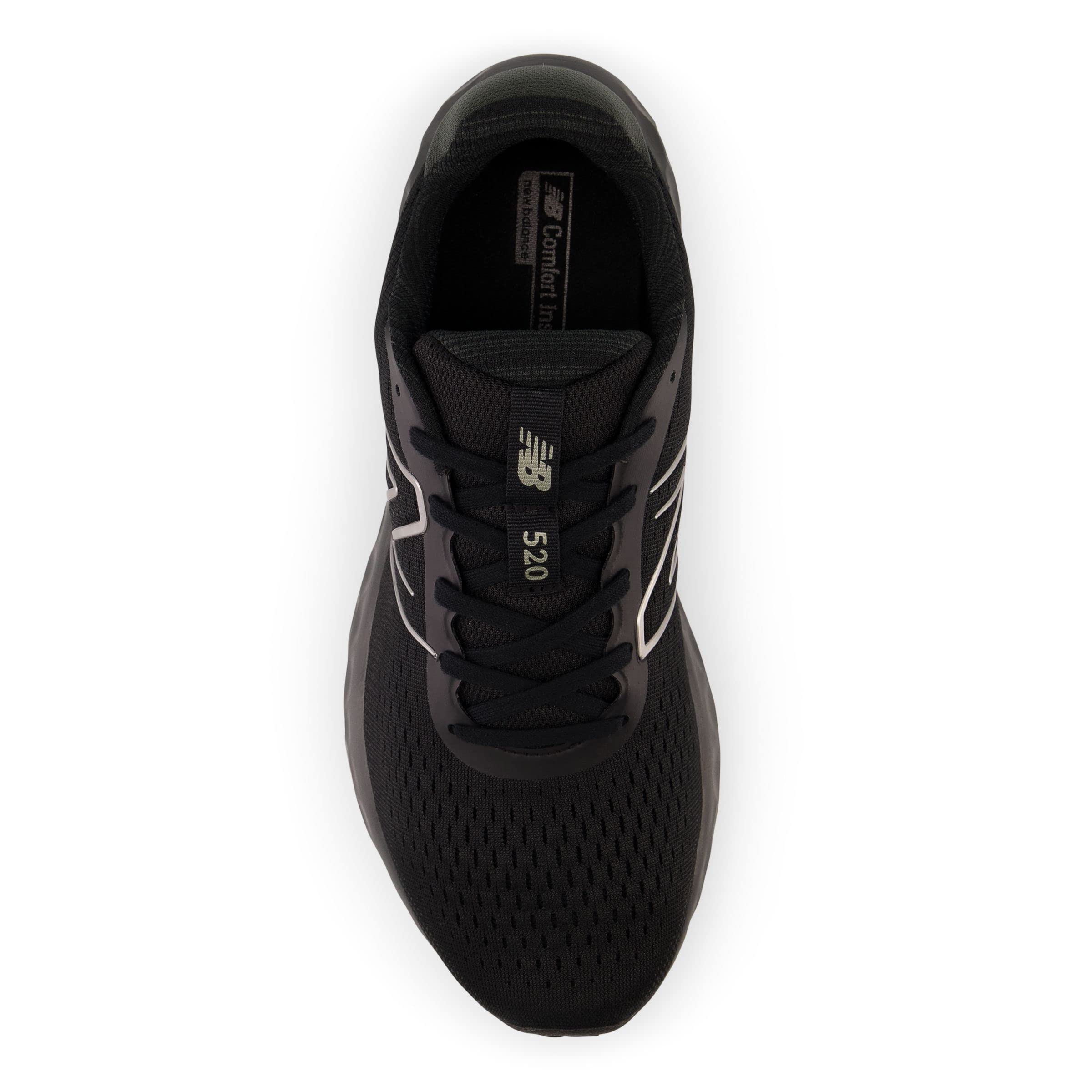 New Balance Men's 520 V8 Running Shoe, Black/Black, 10 X-Wide