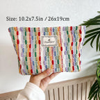 STARDW Cute Makeup Bag Aesthetic Cosmetic Bags for Women Girls, Travel Toiletry Bag Large Capacity Zipper Makeup Pouch, Purse