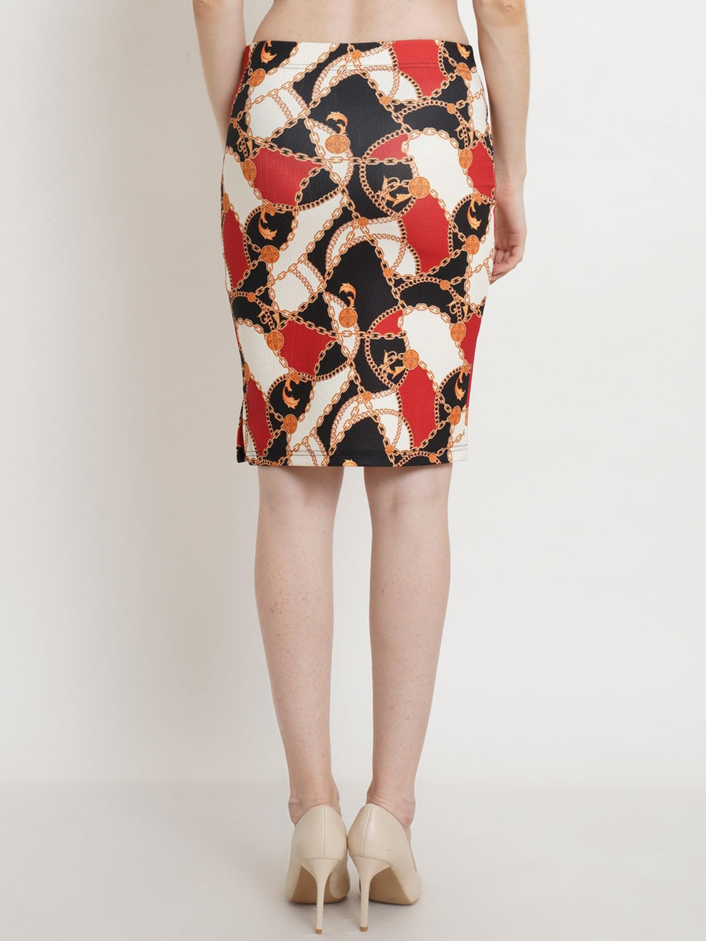 POPWINGS Casual Printed Mini Skirt for Women || Latest Stylish Western Knee-Length Women Skirt for Summer Multicolour