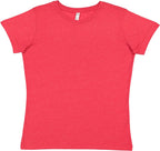 Ladies Fine Jersey T-Shirt - VINTAgE BURgUNDY - XS(D0102H7M2E6)