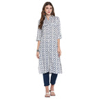 Gosriki Women'S Rayon Kurta (Jaipur-Bandhani_Xxl_Multicolored_Xx-Large)