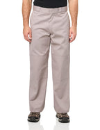 Dickies Men's Loose Fit Double Knee Work Pants, Silver