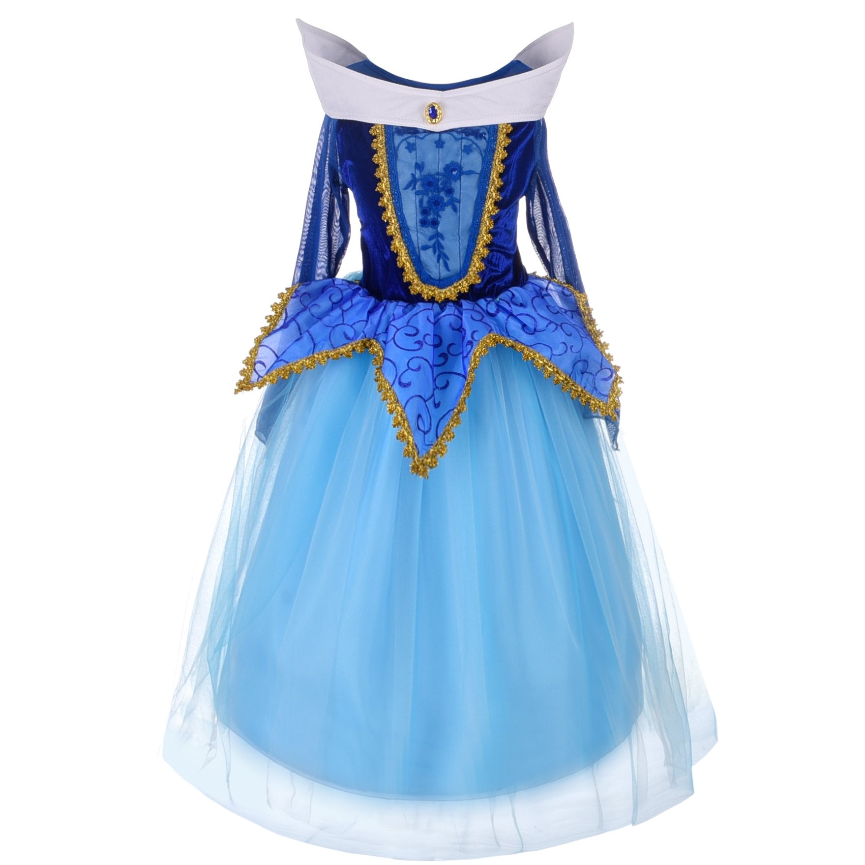 Dressy Daisy Girls Sleeping Princess Dress Up Costume Birthday Halloween Christmas Fancy Party Outfit Size 4-5 Blue