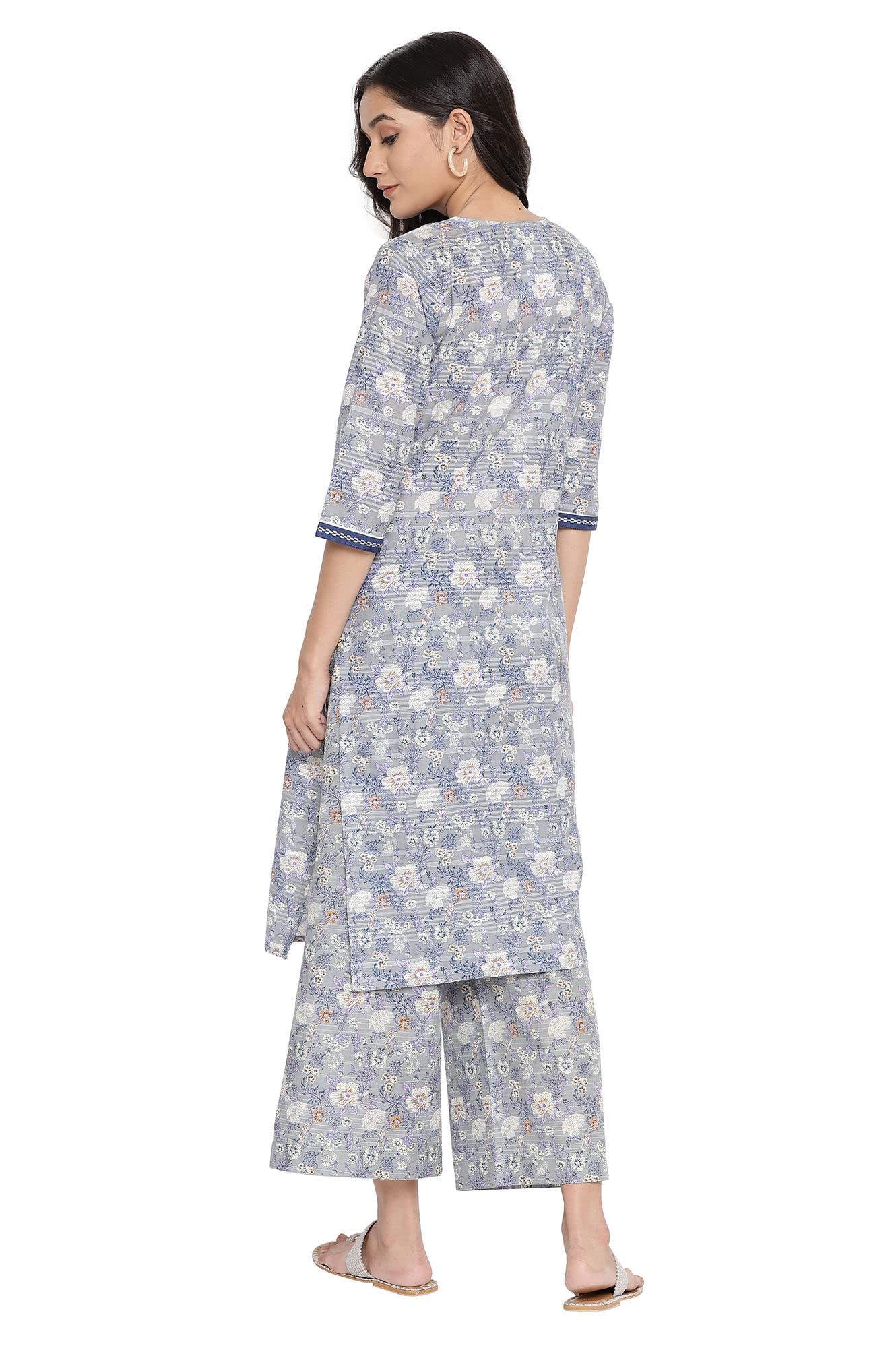 Aurelia Womens Cotton Kurta & Palazzo