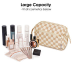 Narwey Large Women Makeup Bag Wide-open Make up Bag Travel Cosmetic Organizer Toiletry Bag for Cosmetics Toiletries Accessories