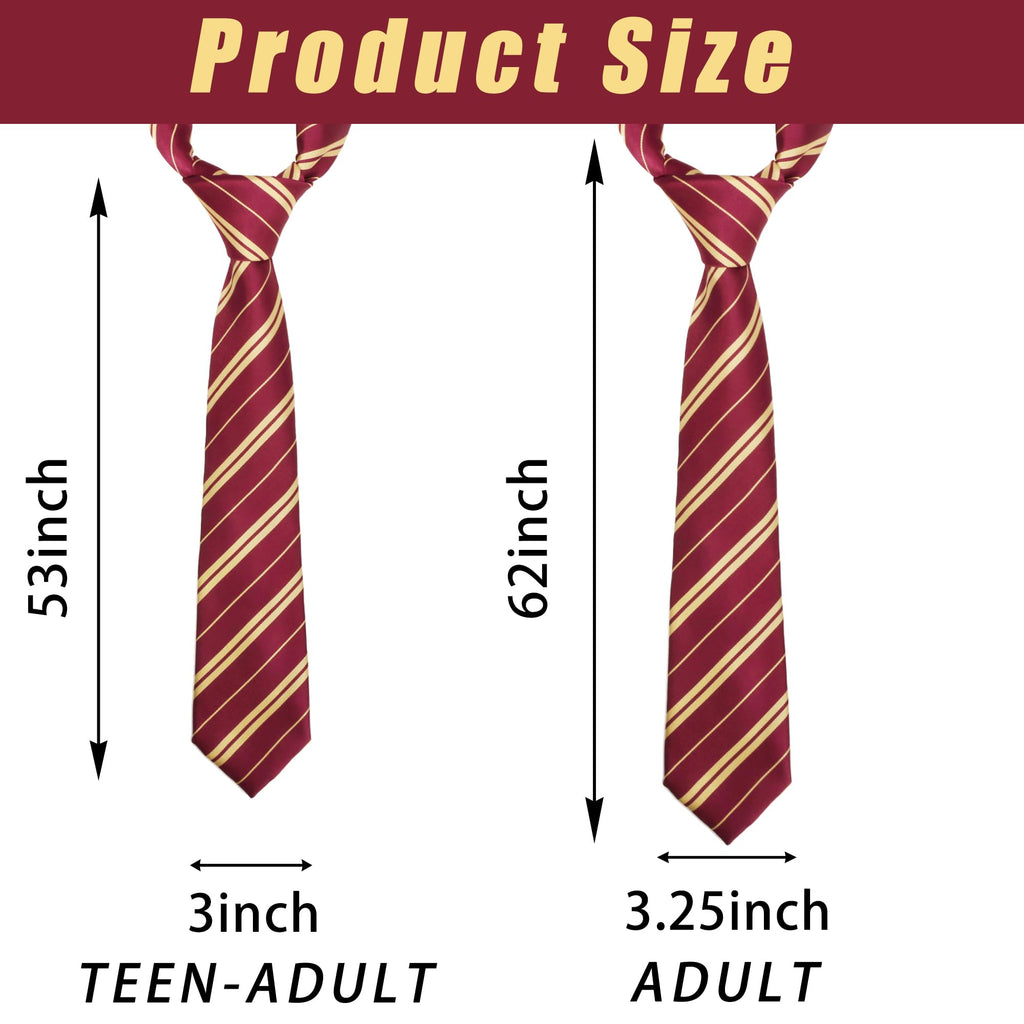 Landisun Halloween Cosplay Tie Halloween Costume Tie Men Boy Girl Tie Halloween Satin Tie Red 53 inch Lengh
