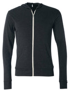 Unisex Triblend Full-Zip Lightweight Hoodie - cHAR BLK TRIBLND - XS(D0102H7WXcX)