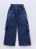 Naughty Ninos GirlS Loose Casual Pants (Nn00055Pnt_Dark Blue