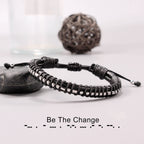 Btysun Graduation Gifts for Him 2024 Men Gifts Idea College High School Morse Code Bracelets for Men Handmade Braided Inspiratio