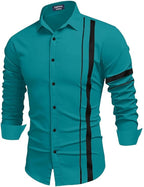Bellstone Mens Solid Regular Fit Shirt (B-8200_Rama
