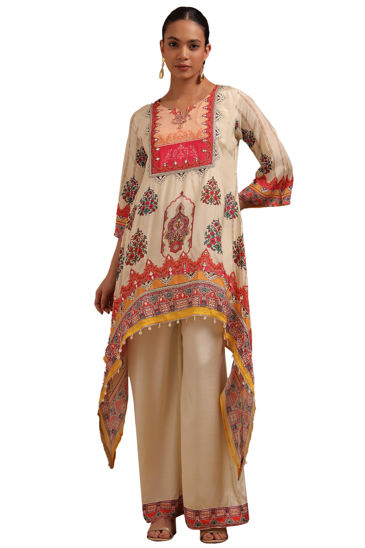 Soch Women Muslin Mirror Work Palazzo