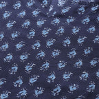 anubhutee Womens Cotton Blue Ethnic Motifs Printed Straight Night Suit with Top and Pyajamas