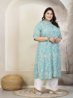 Stylum WomenS Rayon Relaxed Fit A Line Kurta