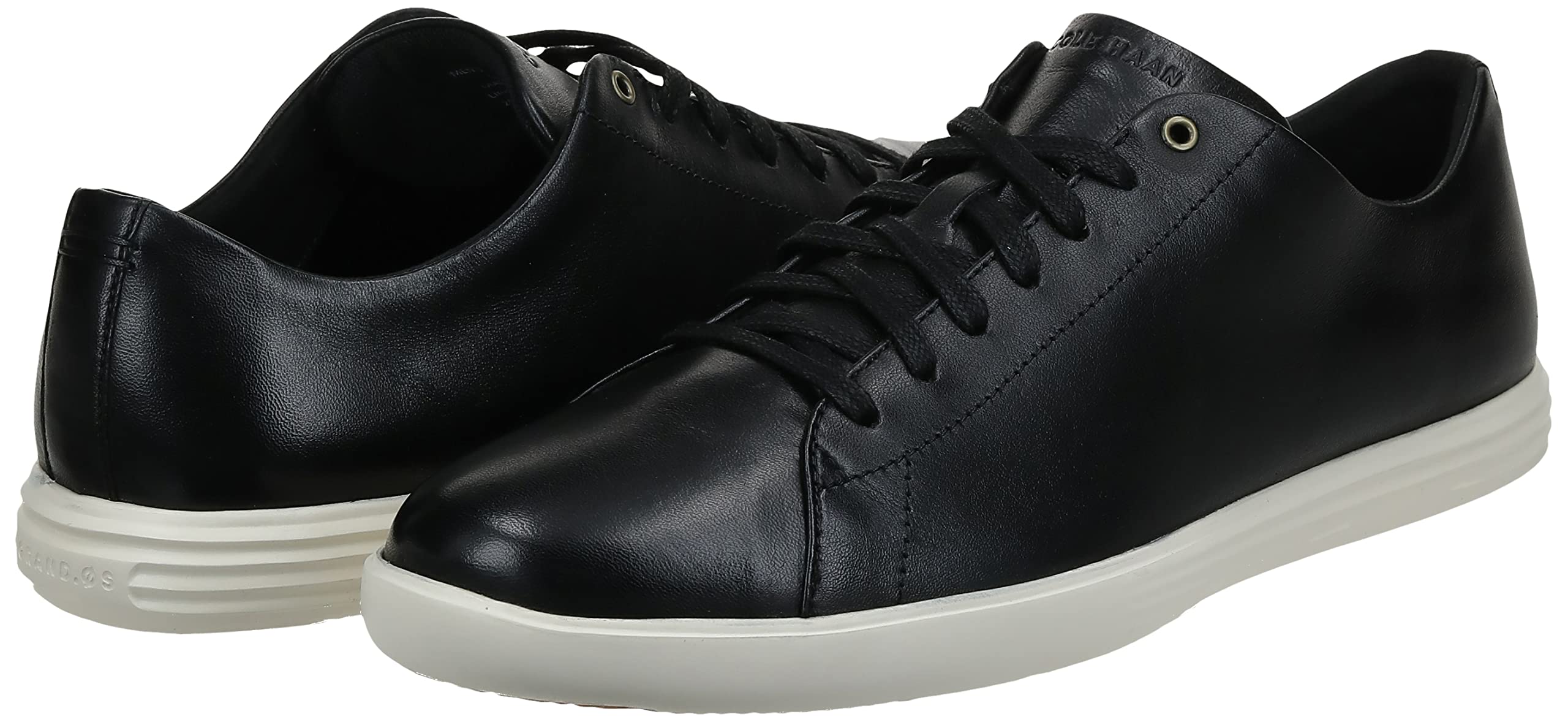 Cole Haan Men's Grand Crosscourt Ii Sneaker, BLACK LTHR/WHITE, 7