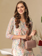 Anni Designer Women'S Cotton Blend Regular Fit Kurta