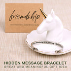 DUMBEN Birthday Presents for Friends Female Her BFF Bestie Friendship Bracelets Best Friend for Women 50th 30th 40th Funny Perso