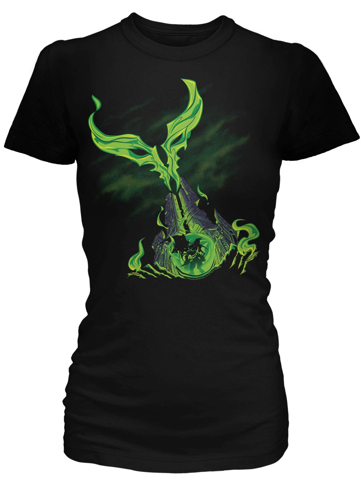 JINX World of Warcraft: Legion Obelisk Women's Gamer Graphic T-Shirt, Black, Medium