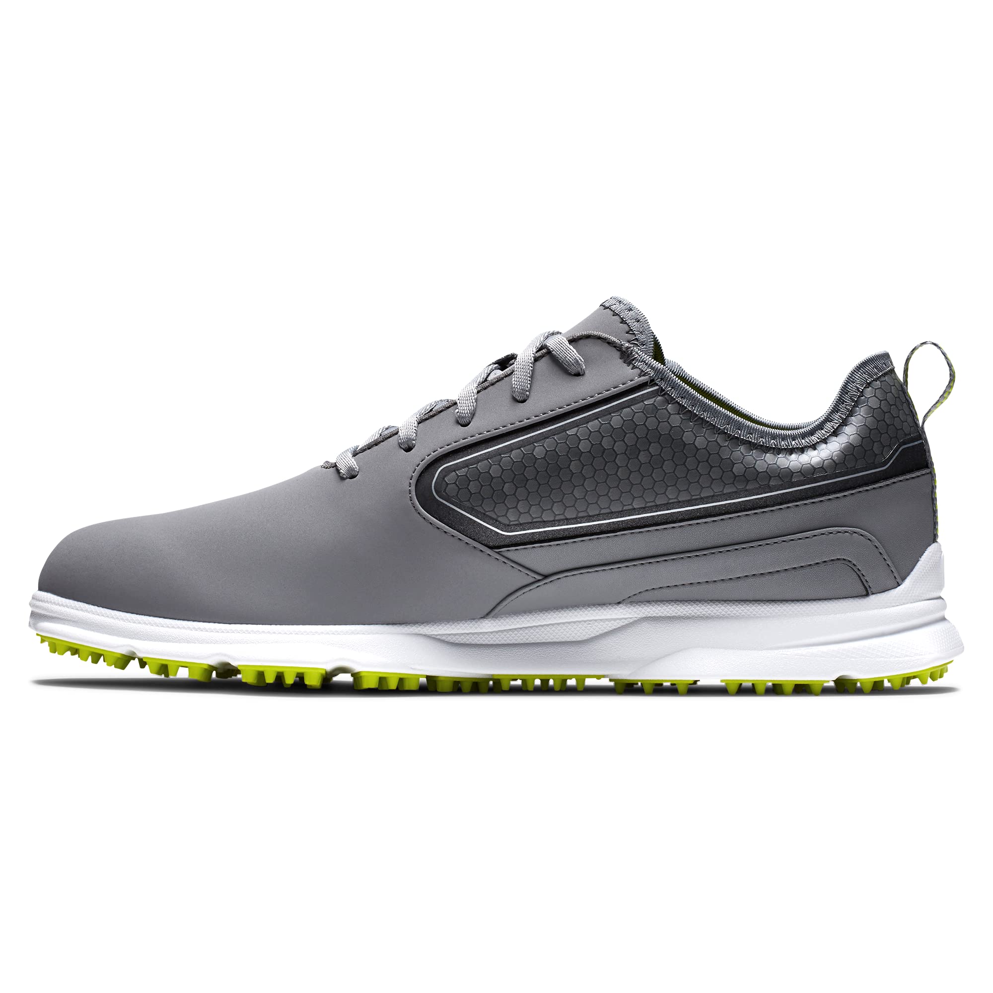 FootJoy Men's Superlites XP Golf Shoe, Grey/Lime, 9