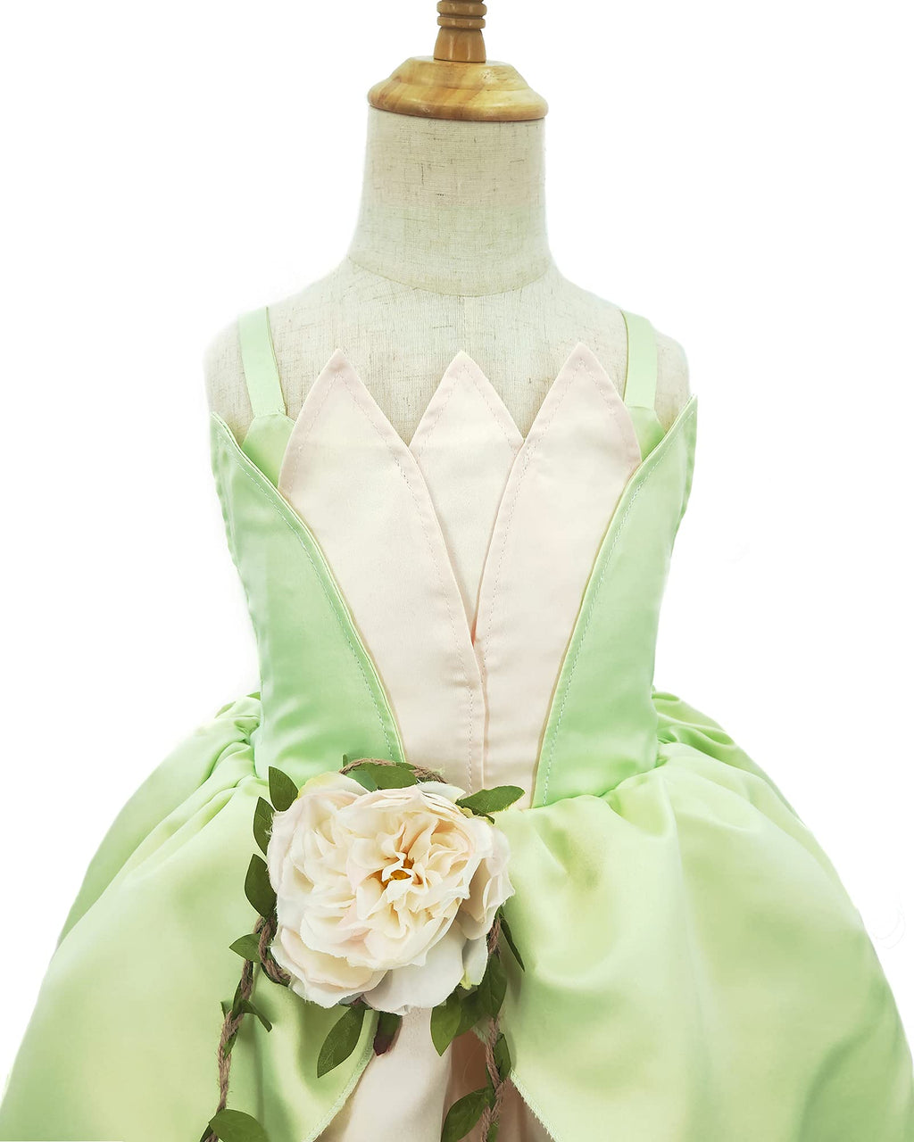 CQDY Princess Costume for Girls Fancy Fairy Halloween Party Dress Up Toddler Baby Tale Role Play Green Dress