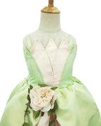 CQDY Princess Costume for Girls Fancy Fairy Halloween Party Dress Up Toddler Baby Tale Role Play Green Dress