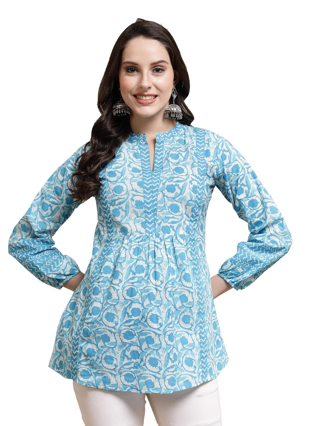 Stylum Womens Floral Printed Cotton Top