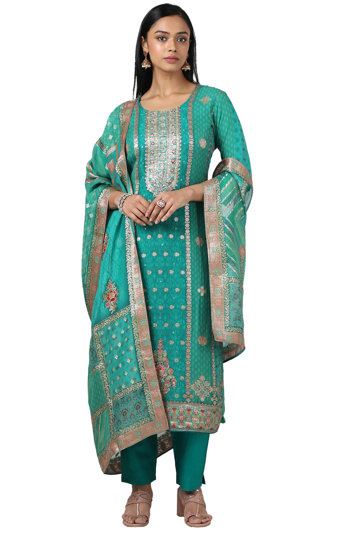 Soch Women Brocade Salwar Suit Set (ews5cd21646c