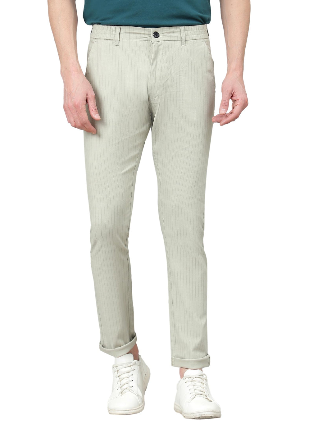 AVANOVA Mens Solid Linen Pista Trousers Light Business Style Slightly Stretch Straight Leg Pants for Outdoor Casual Daily Trous