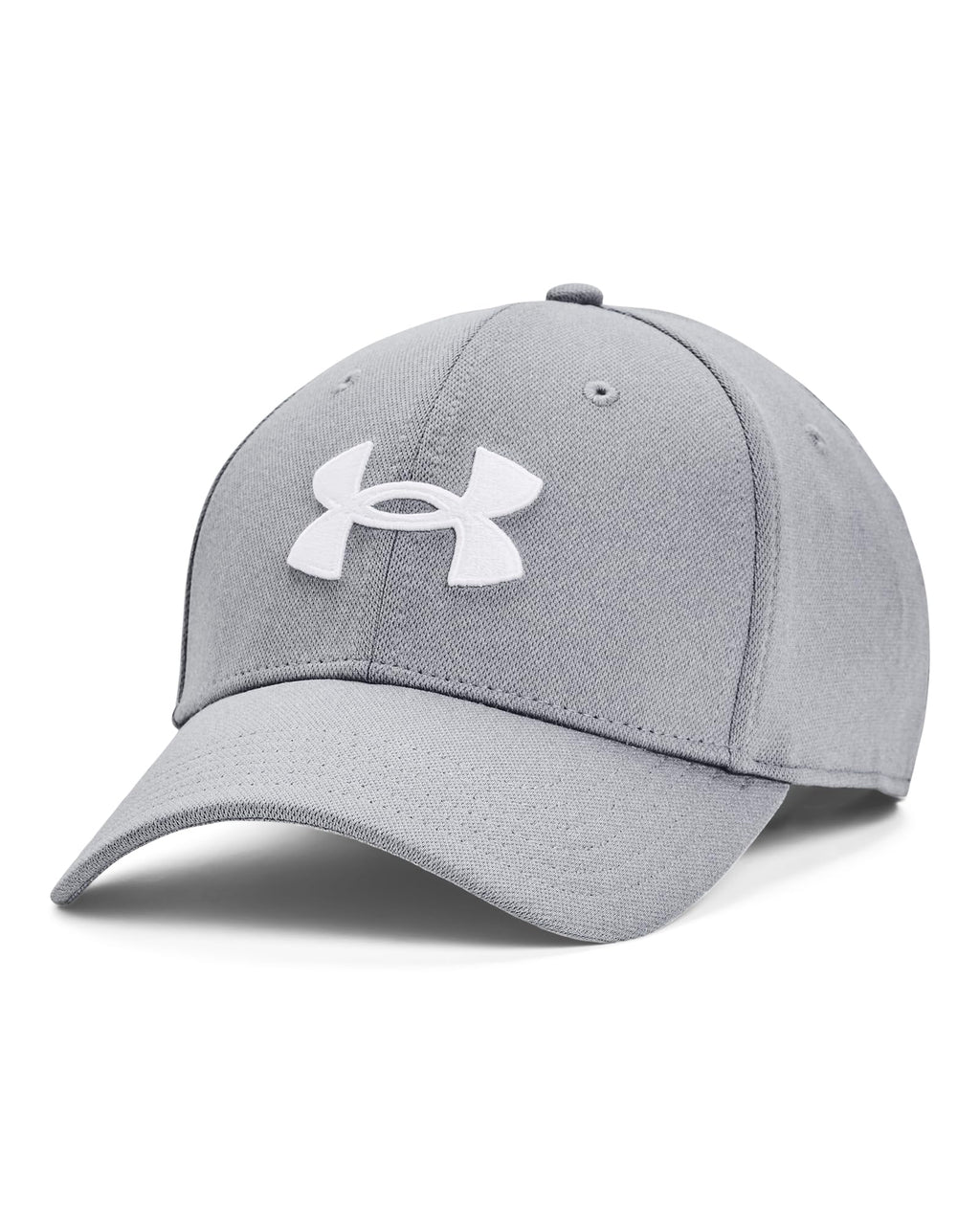 Under Armour Men's Blitzing Cap Stretch Fit, (035) Steel / / White, X-Large/XX-Large