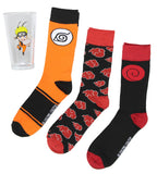 Naruto Pint glass and Sock Bundle