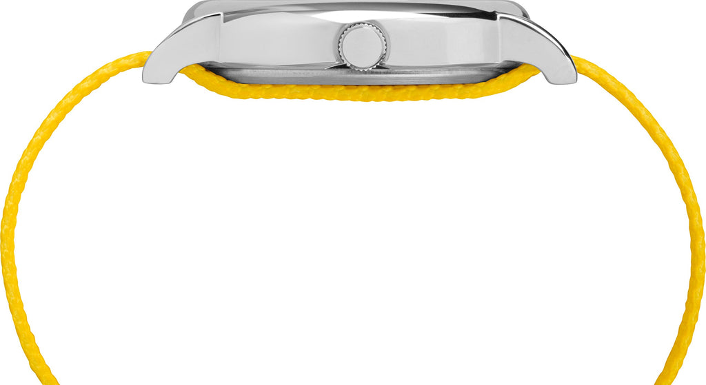 Timex Unisex TW2R41100 Weekender 38mm Peanuts Charlie Brown Nylon Slip-Thru Strap Watch